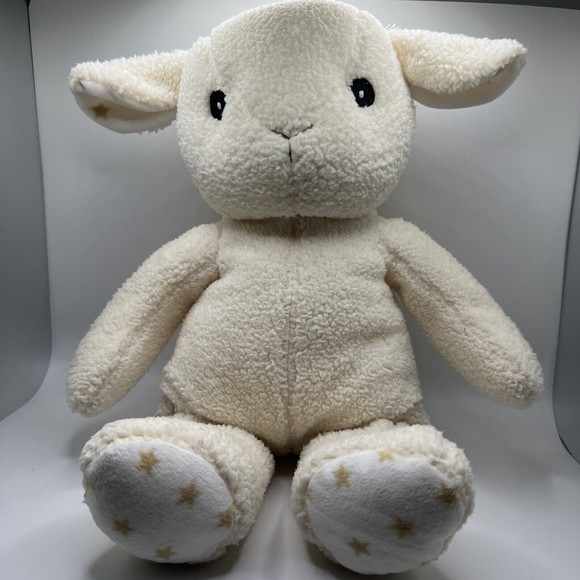 Toys Cloud B Hugginz Lamb Sheep Plush Gold Stars Feet Ears Baby